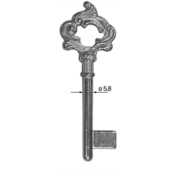 CLÉ POUR MEUBLES VIEIL OR 3P17_20P