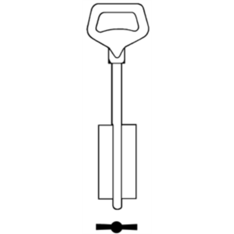 CLE A DOUBLE PANNETON -INOX- DN601