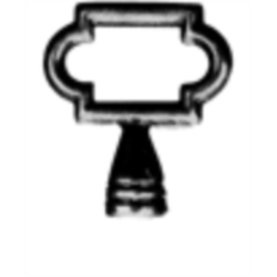 CLÉ POUR MEUBLES VIEIL OR 3T33_20P