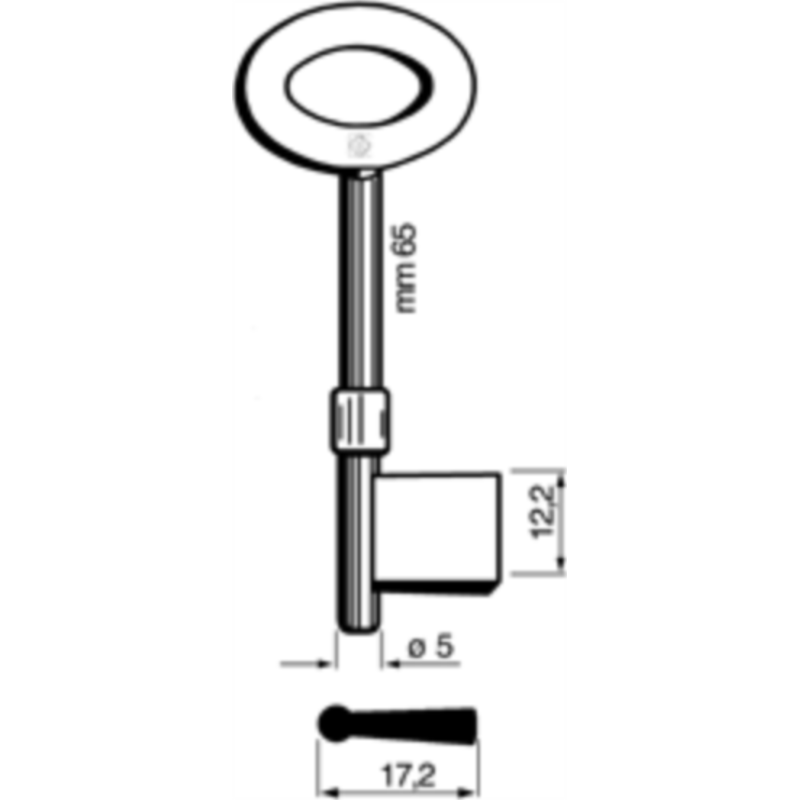 CLÉ CADORINE MÂLE 5837_30 5837_30