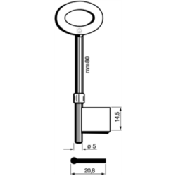 CLÉ CADORINE MÂLE 5838_30
