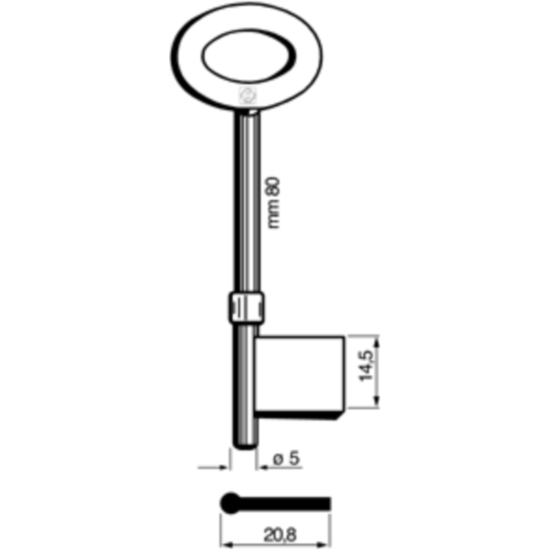 CLÉ CADORINE MÂLE 5838_30