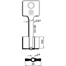 CLÉ DOUBLE PANNETON 5BUR1_20