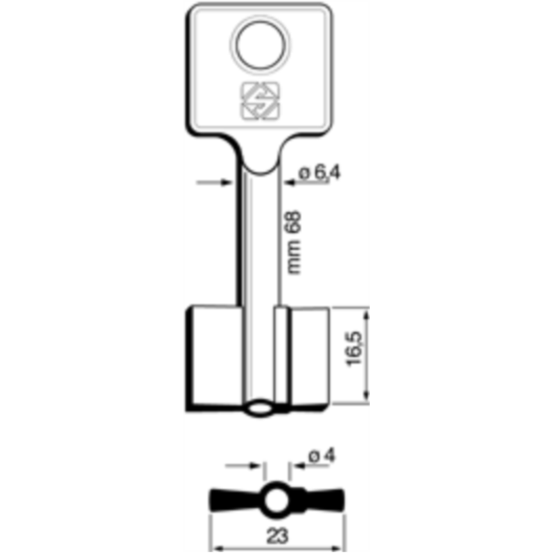 CLÉ DOUBLE PANNETON 5BUR1_20