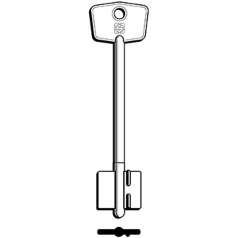 CLÉ DOUBLE PANNETON 5CER4_20