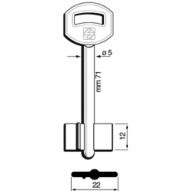 CLÉ DOUBLE PANNETON 5CPR1_20