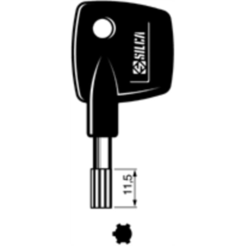 CLÉ LAITON POLI 5FH1P_20B