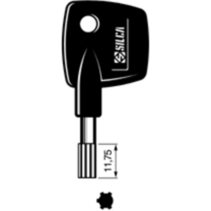 CLÉ À GROIN LAITON POLI 5JM1P_20B