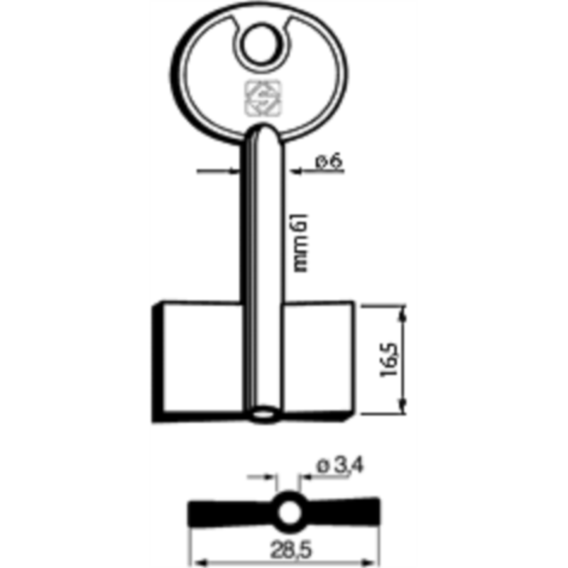 CLÉ DOUBLE PANNETON 5LV1_20