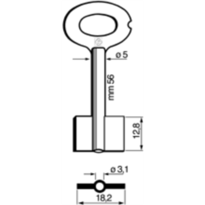 CLÉ DOUBLE PANNETON 5ME1_20