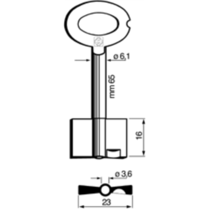 CLÉ DOUBLE PANNETON 5ME2_20