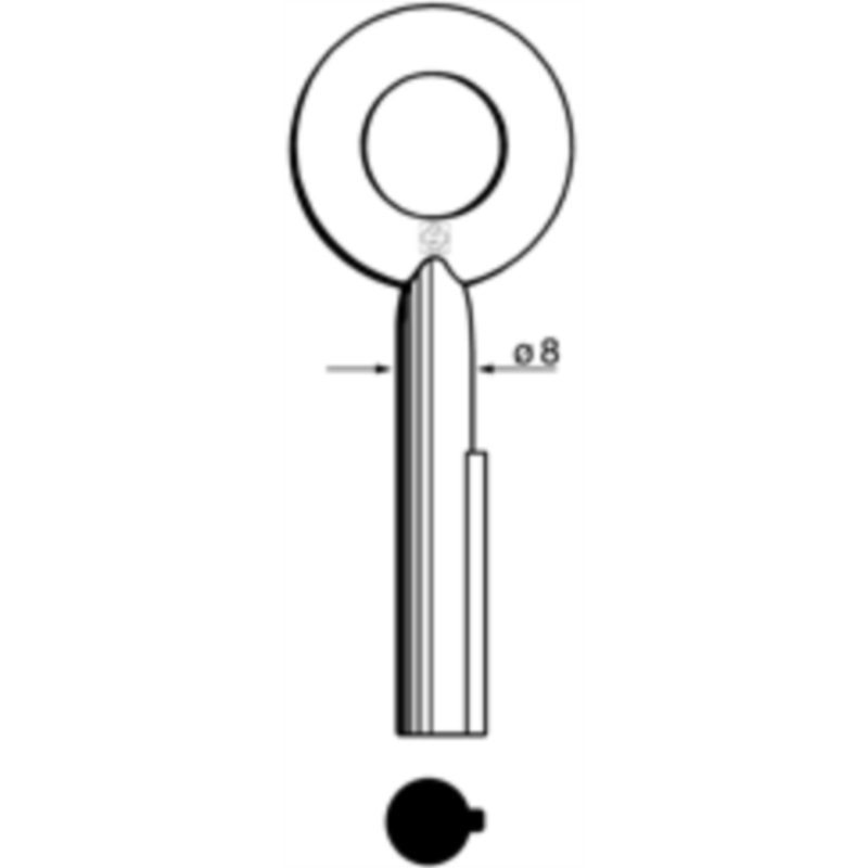CLÉ À GROIN LAITON POLI 5PE1_20B