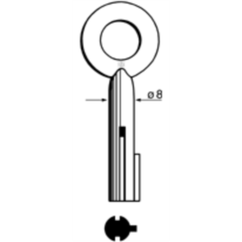 CLÉ À GROIN LAITON POLI 5PE4_20B