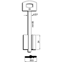 CLÉ DOUBLE PANNETON 5SCM8_20