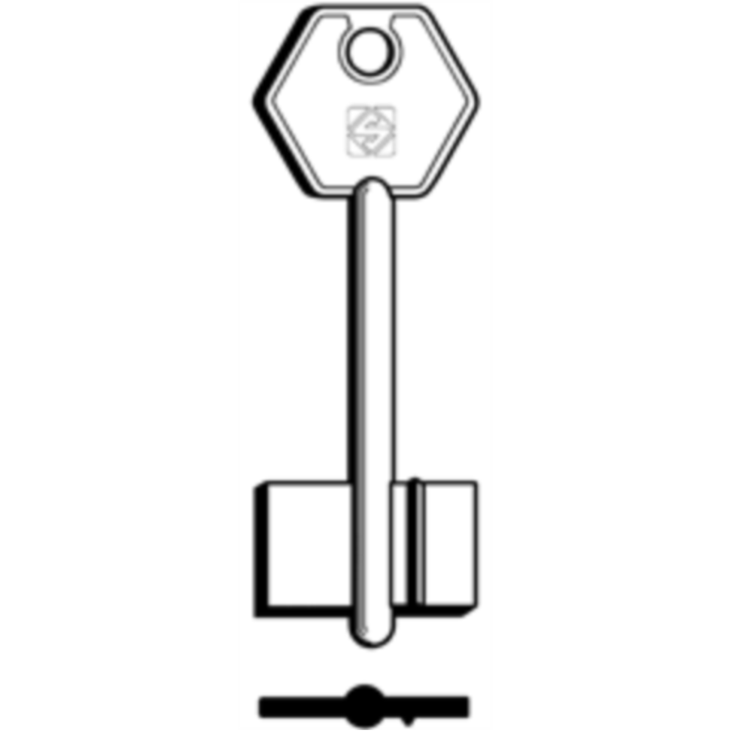 CLÉ DOUBLE PANNETON 5SR8_20