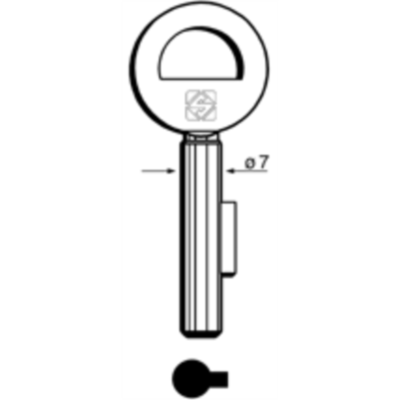 CLÉ À GROIN LAITON POLI 5VP1_20B