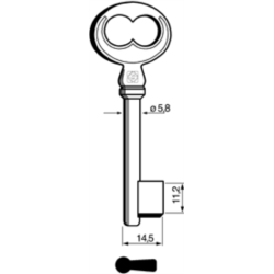 CLÉ À GORGES LAITON POLI LH701_20B