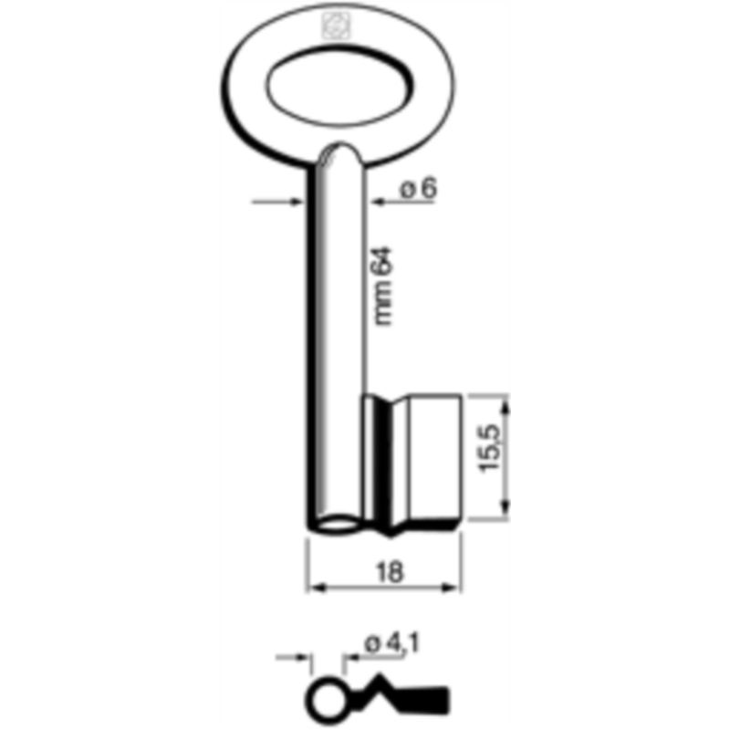 CLÉ CADORINE FEMELLE 6865_30