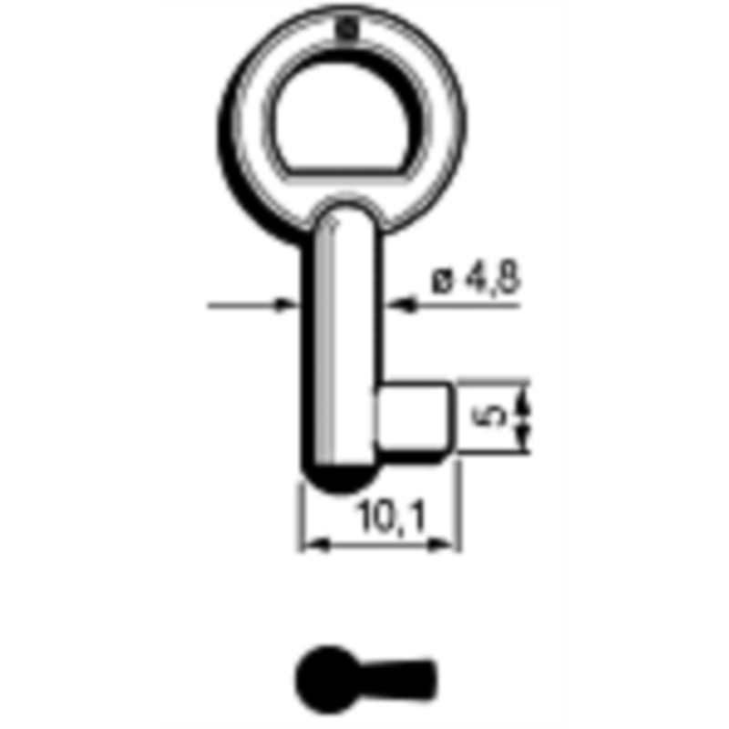 CLÉ À GORGES LAITON POLI 6DD1_20B