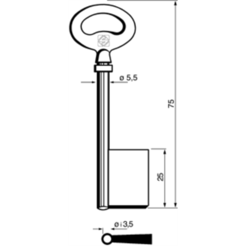 CLÉ À GORGES LAITON POLI 6F3_20B