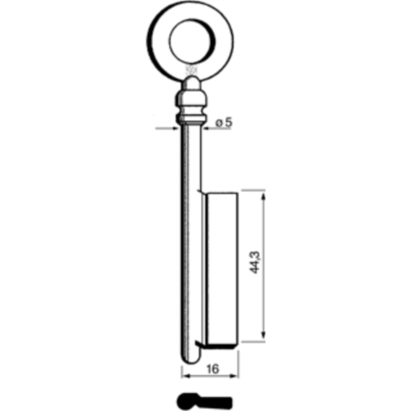 CLÉ À GORGES LAITON POLI 6FT10_20B