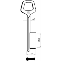 CLÉ À GORGES LAITON POLI 6JM4_20B