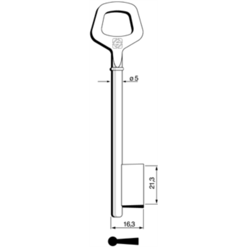 CLÉ À GORGES LAITON POLI 6JM6_20B