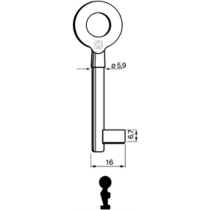 CLÉ À GORGES LAITON POLI LH710L-5_20B
