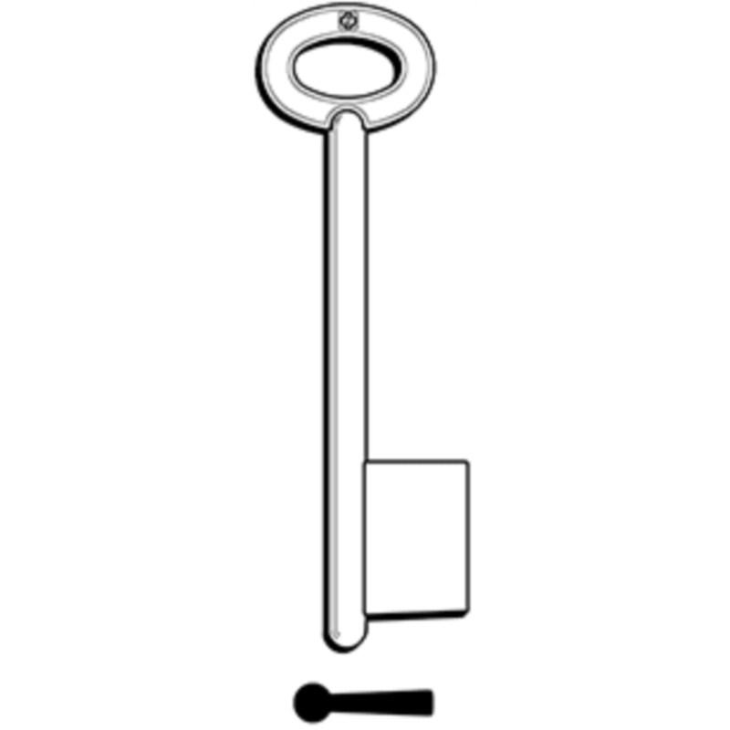 CLÉ DOUBLE PANNETON 6M38_20