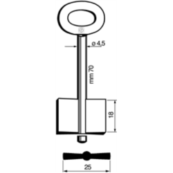 CLÉ COFFRE-FORT MÂLE 7107_30