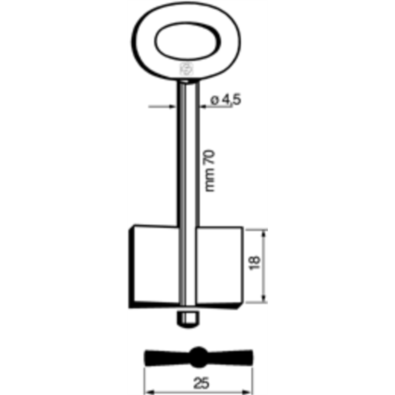 CLÉ COFFRE-FORT MÂLE 7107_30