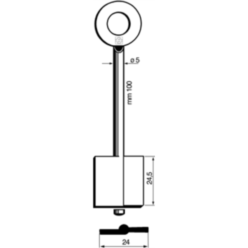 CLÉ COFFRE-FORT MÂLE 7110_30