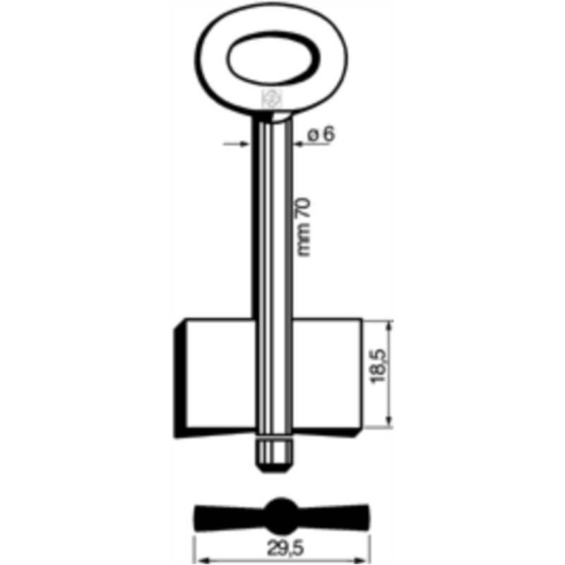 CLÉ COFFRE-FORT MÂLE 7207_30