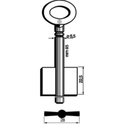 CLÉ COFFRE-FORT MÂLE 7208_30