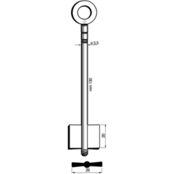 CLÉ COFFRE-FORT MÂLE 7213_30