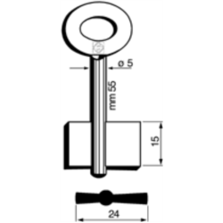 CLÉ COFFRE-FORT MÂLE 7655_30