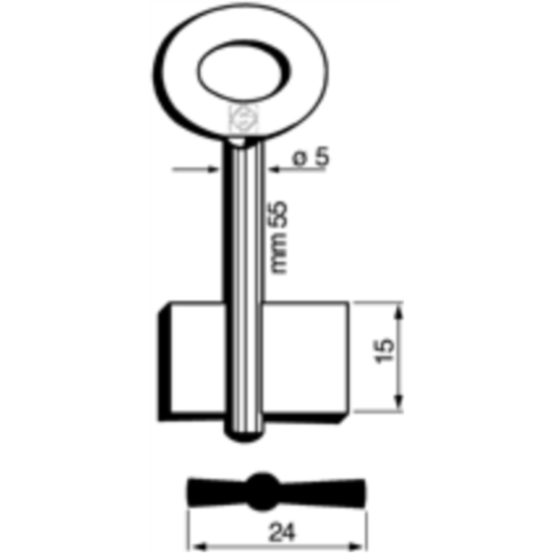 CLÉ COFFRE-FORT MÂLE 7655_30