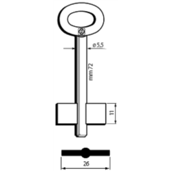 CLÉ COFFRE-FORT MÂLE 7659_30