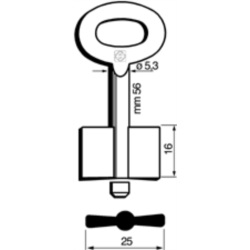 CLÉ COFFRE-FORT MÂLE 7956_30