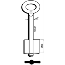 CLÉ COFFRE-FORT MÂLE 7981_30