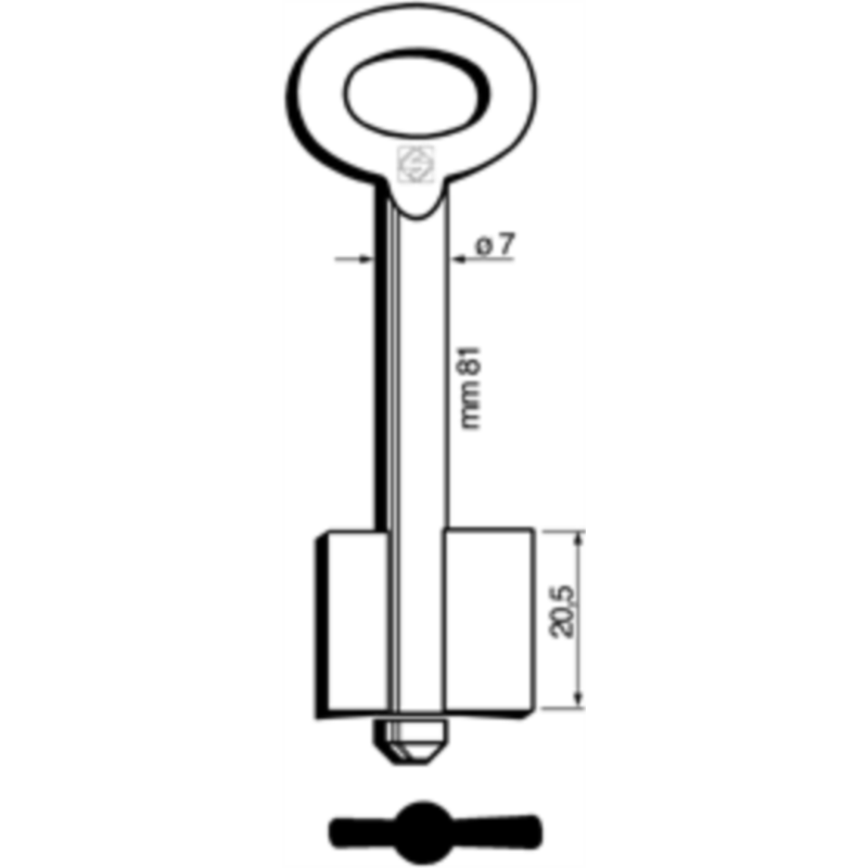 CLÉ COFFRE-FORT MÂLE 7981_30