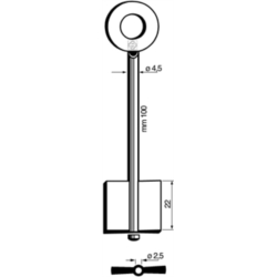 CLÉ COFFRE-FORT FEMELLE 8120_30