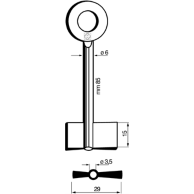 CLÉ DOUBLE PANNETON 8385PA_20