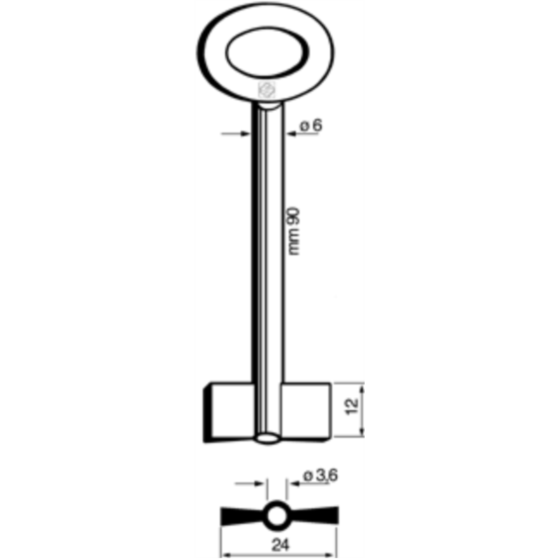 CLÉ DOUBLE PANNETON 8388C_20