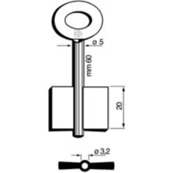 CLÉ COFFRE-FORT FEMELLE 8626_30