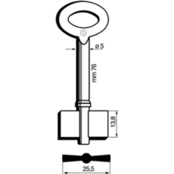 CLE COFFRE-FORT G86K_30R