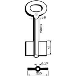 CLÉ COFFRE-FORT FEMELLE 8963_30