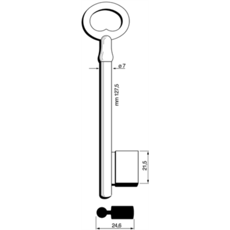 CLÉ PANNETON LAITON POLI LOTUS1_20B