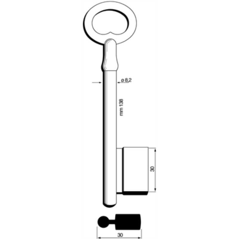 CLÉ PANNETON LAITON POLI LOTUS4_20B