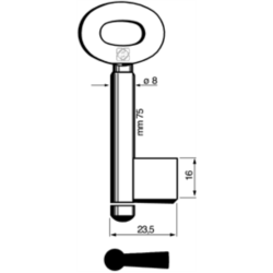 CLÉ CADORINE MÂLE 9102_30